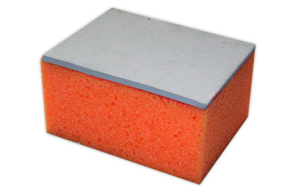 Water absorbing cube sponge with rubber